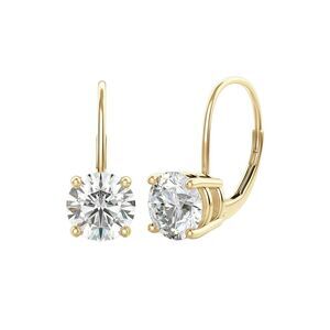 Lab Grown Diamonds 14K 4.00 Ct. Tw. Lab-Grown Diamond Earrings, Yellow